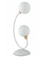 Twin Globe Table Lamp, White, Gold, G9 - 1