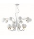 20 Light Multi Arm Globe Ceiling Pendant, White, Gold, G9 - 1