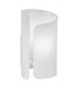 Curved Glass Table Lamp, White, E27 - 1