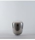 Glass Smoked Chrome Table Lamp, Chrome, E27 - 1