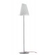 Floor Lamp With Glass Shade, Chrome, Opal, E27 - 1