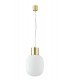 Globe Ceiling Pendant, Gold, Opal, E27 - 1