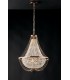 Crystal K9 Chandelier, 45Cm Diameter, Gold, E14 - 1