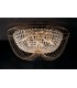 Crystal K9 Flush Ceiling Light, Gold, E14 - 1