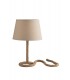 Rope Table Lamp With Tappered Shade, Beige, E27 - 1