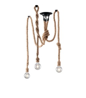 Rope Multi Arm Ceiling Light, Beige, E27 - 1