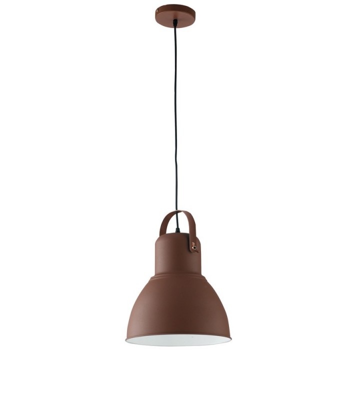 Dome Ceiling Pendant, Corten, Copper, White, E27 - 1