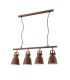 Bar Ceiling Dome Pendant, Corten, Copper, White, E27 - 1