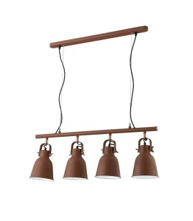 Bar Ceiling Dome Pendant, Corten, Copper, White, E27 - 1