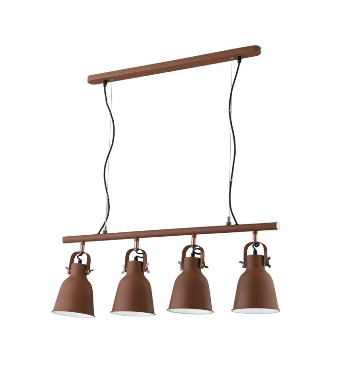 Bar Ceiling Dome Pendant, Corten, Copper, White, E27 - 1