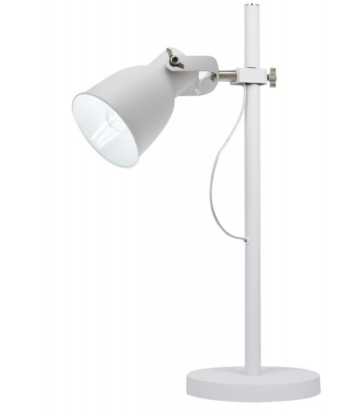 Table Task Lamp, White, Nickel, E27 - 1