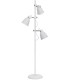 Triple Light Floor Lamp, White, Nickel, E27 - 1