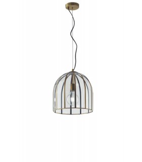 Dome Ceiling Pendant, Brass, E27 - 1