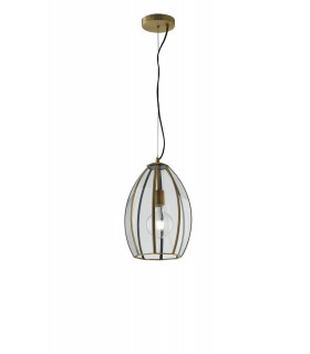 Dome Ceiling Pendant, Brass, E27 - 1