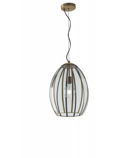 Dome Ceiling Pendant, Brass, E27 - 1