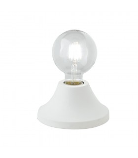 Simple Table Lamp, White, E27 - 1