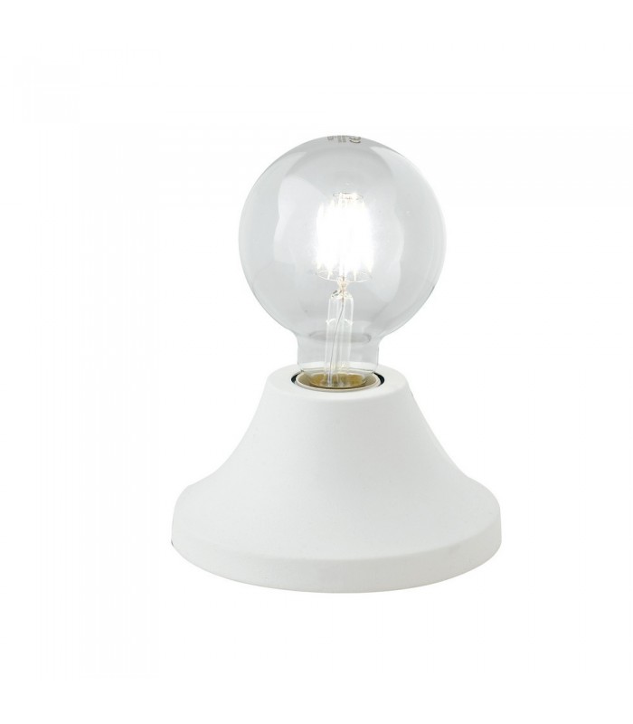 Simple Table Lamp, White, E27 - 1