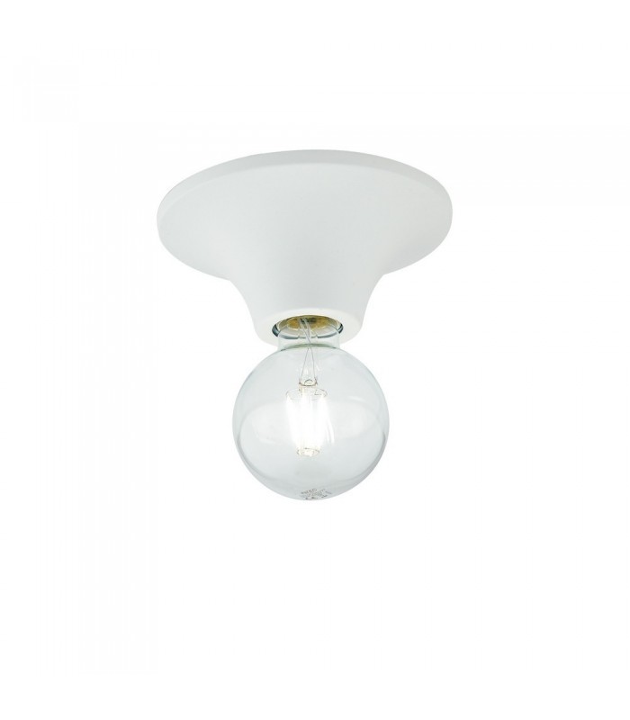 Simple Ceiling Lamp, White, E27 - 1