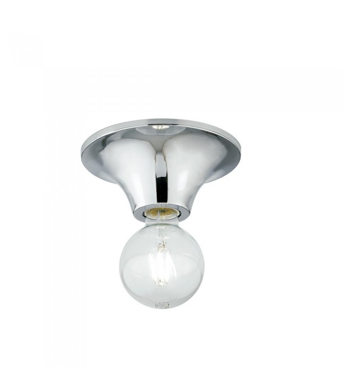 Simple Ceiling Lamp, Chrome, E27 - 1