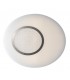 LED Round Flush Decorative Ceiling Lamp, White, Chrome, 4000K - 1