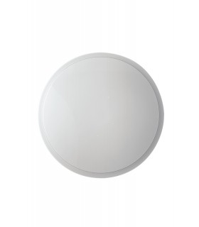 LED Dimmable Round Flush Ceiling Lamp, White Stardust, 3000- 4000-6000K - 1