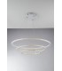 Integrated LED 3 Tier Circular Crystal Pendant Light, 4000K - 1