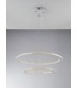 Integrated LED 2 Tier Circular Crystal Pendant Light, 4000K - 1