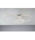 Integrated LED 3 Circular Crystal Semi Flush Ceiling Light, 4000K - 1