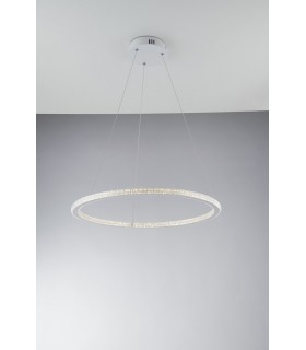 Integrated LED Circular Crystal Pendant Light, 4000K - 1