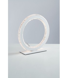 Integrated LED Circular Crystal Table Lamp, 4000K - 1