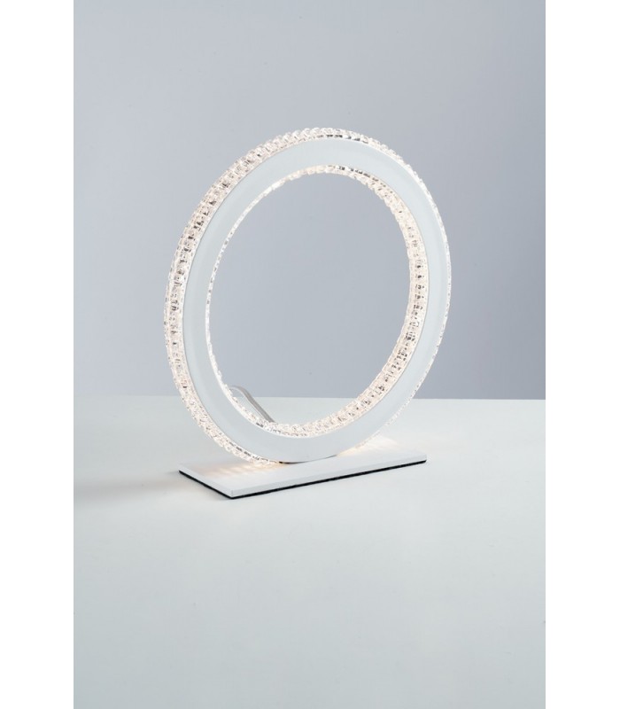 Integrated LED Circular Crystal Table Lamp, 4000K - 1