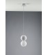 Plaster Globe Ceiling Pendant Light White, G9 - 1