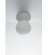 Plaster Globe Semi Flush Ceiling Light White, G9 - 1