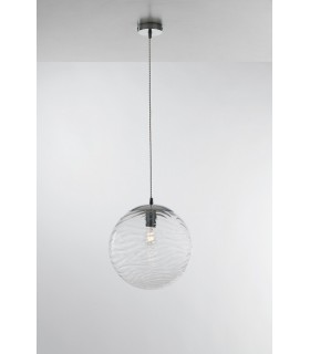 Globe Glass Ceiling Pendant, Clear, E27 - 1