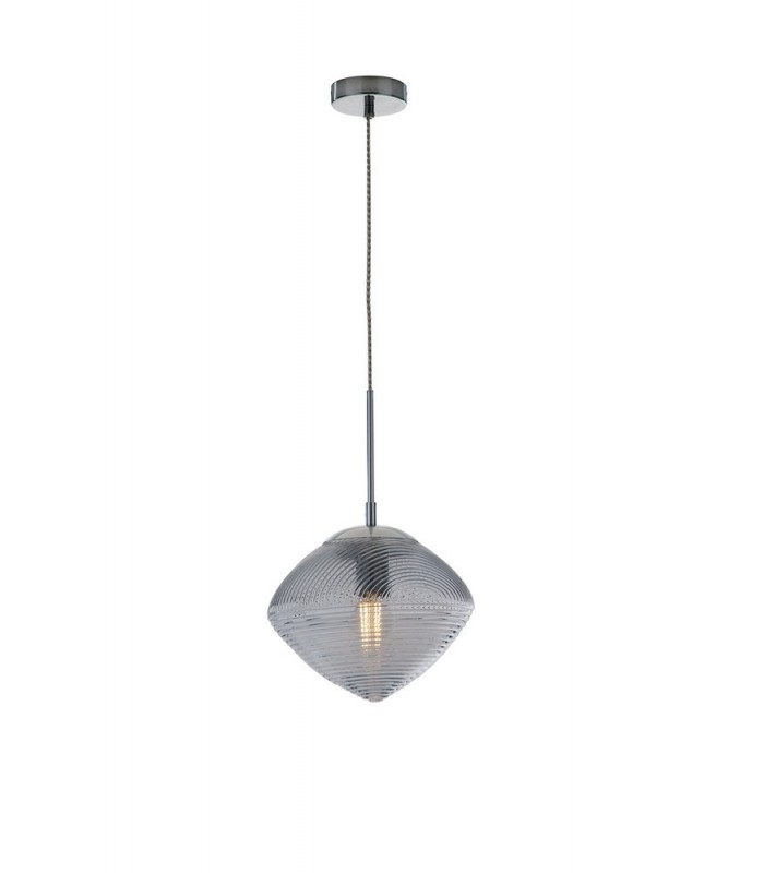 Glass Ceiling Pendant, Aquamarine, E27 - 1