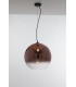 Globe Dome Pendant, Copper, Clear, E27 - 1