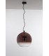 Globe Dome Pendant, Copper, Clear, E27 - 1