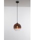 Globe Dome Pendant, Copper, Clear, E27 - 1