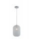 Glass Dome Pendant, White, E27 - 1