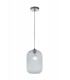 Glass Dome Pendant, Clear, E27 - 1