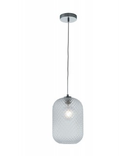 Glass Dome Pendant, Clear, E27 - 1