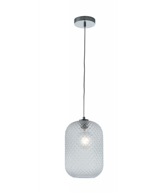 Glass Dome Pendant, Clear, E27 - 1