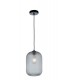 Glass Dome Pendant, Grey, E27 - 1