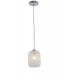 Glass Dome Pendant, White, E27 - 1