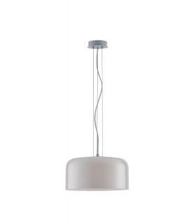 Shiny Dome Ceiling Pendant, White, E27 - 1