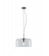 Glass Dome Ceiling Pendant, Clear, E27 - 1