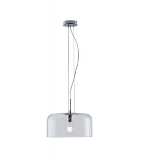 Glass Dome Ceiling Pendant, Clear, E27 - 1