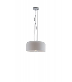 Shiny Dome Ceiling Pendant, White, E27 - 1