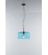 Glass Dome Ceiling Pendant, Blue, E27 - 1