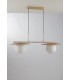 Globe Bar Ceiling Pendant, Satin Gold, E27 - 1